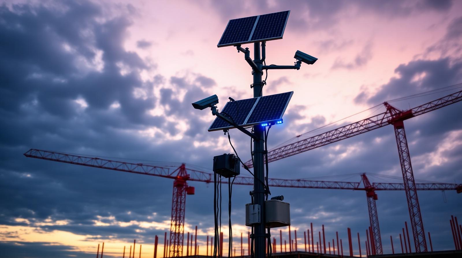 How does a rapid deployment CCTV tower work?