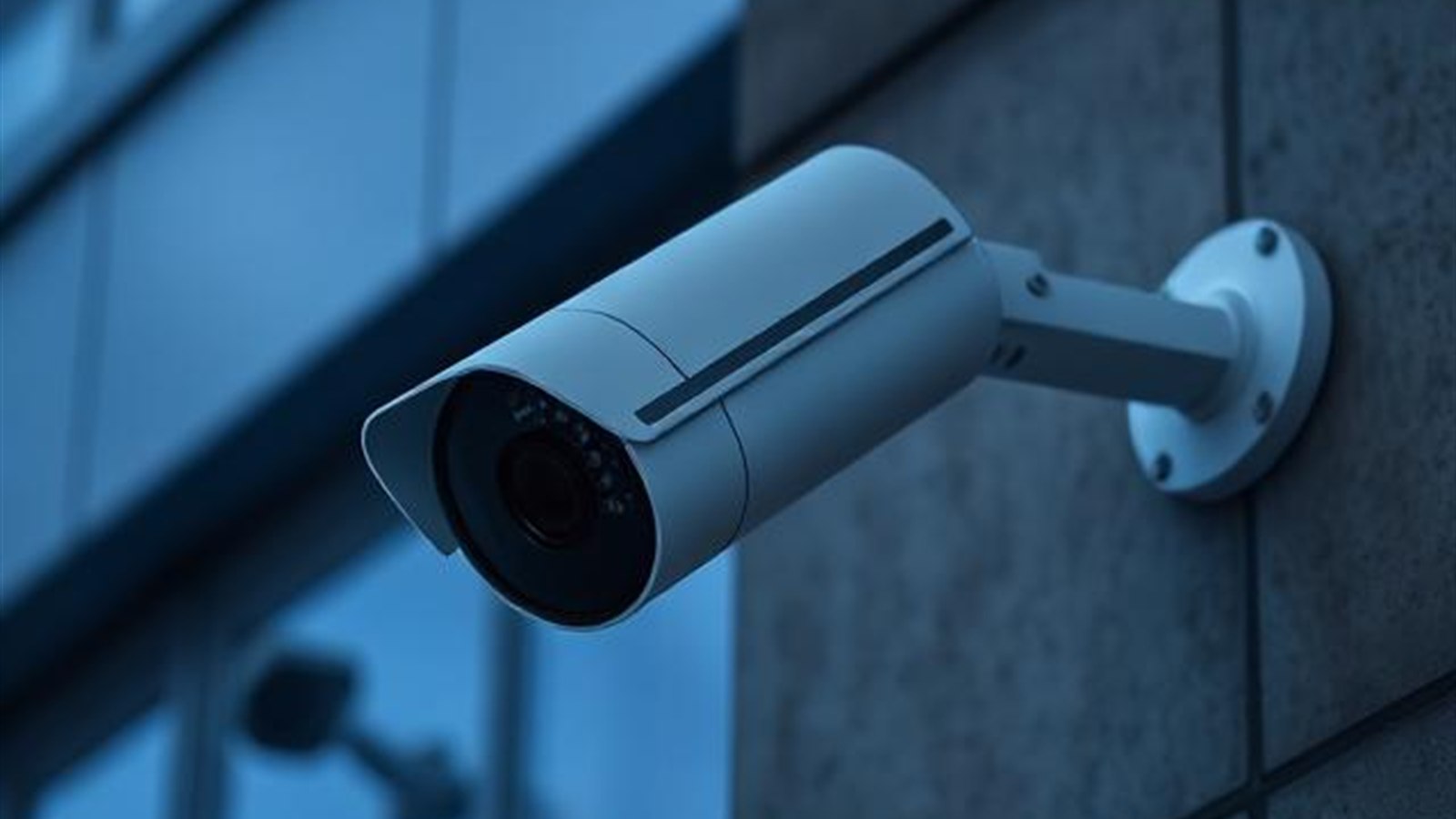 CCTV system monitoring commercial premises