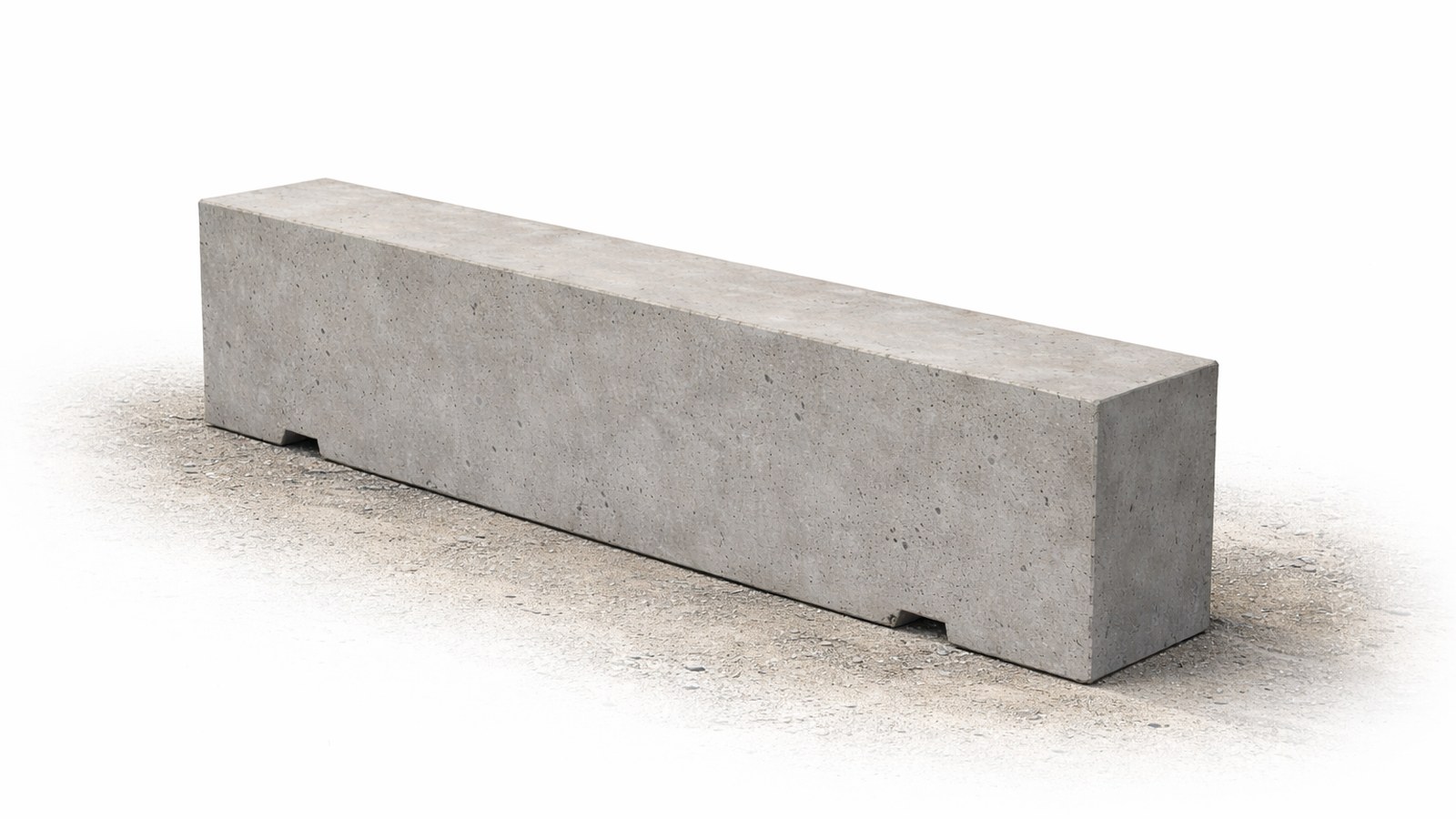 Concrete traffic barriers protecting a temporary worksite