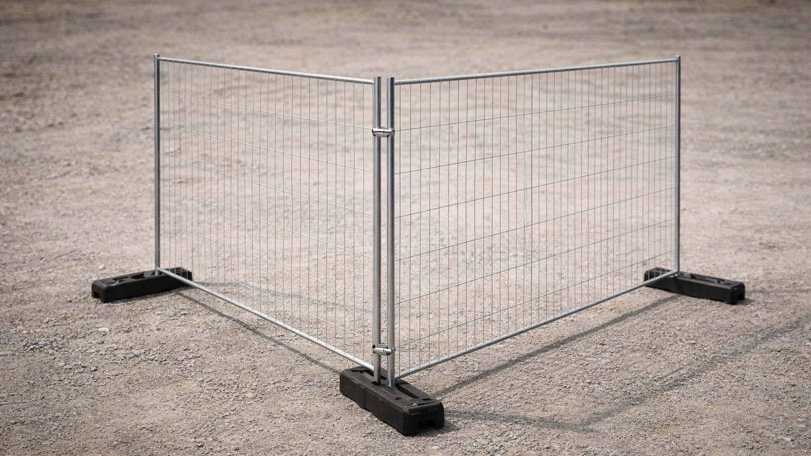 Modular temporary perimeter fencing and gate panels
