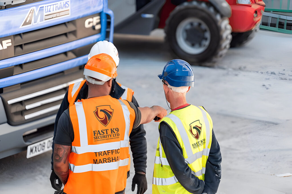 Traffic Marshal on Site