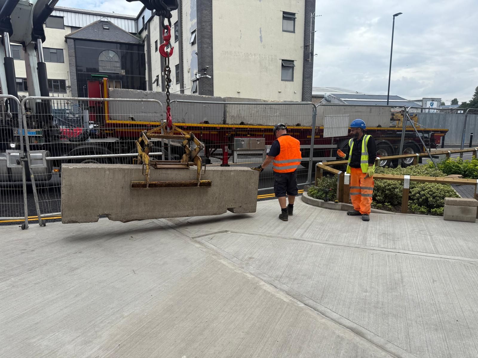 Concrete Barrier Delivery & Installation by Fast K9 Security